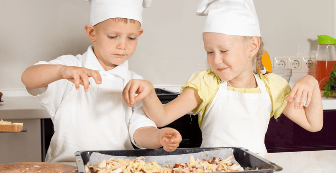 Pizza auf dem Kinderfest