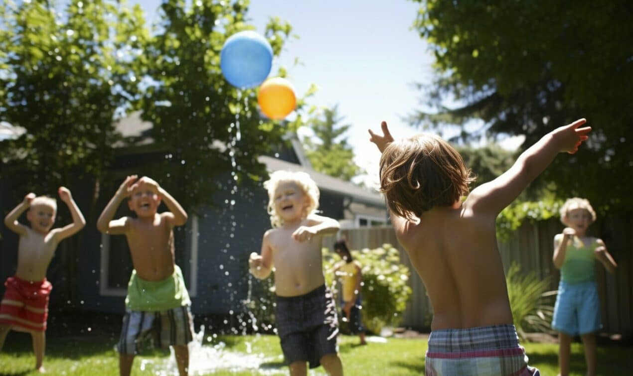 Kreative Spiele für den Kindergeburtstag draußen